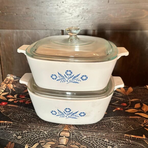 Cornflower Casserole Set - Picture 1 of 1